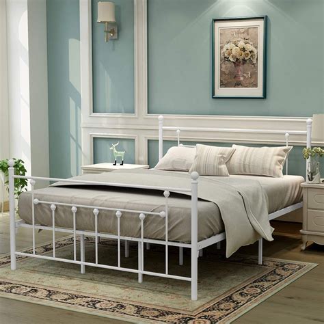 amazon queen size metal bed frame